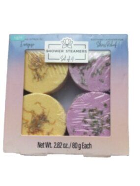 Shower Steamers set of 4 Citrus/Lavender Aromatherapy NEW IOB Refresh/Stress